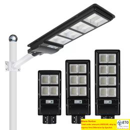 Edison2011 All in One LED Solar Street Lamp Light PIR Sensor Outdoor Garden Landscape Security Lights