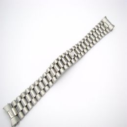 CARLYWET 20mm Whole Solid Curved End Screw Links Deployment Clasp Stainless Steel Wrist Watch Band Bracelet Strap332b