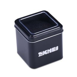 wristwatch boxes for men or women accessories quartz simple skmei tin case metal material lpa054 wholes229O