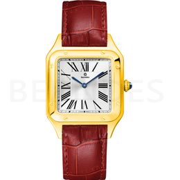 Business men's watch Elegant women's watch Quartz movement cowhide strap Multi Colour optional stainless steel case Sapphire glass suitable for dating gifts