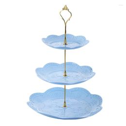 Bakeware Tools Cake Stand 3 Tier Cupcake Candy Chocolate Mooncake Display Holder For Baby Shower Birthday Party Service Tray Holders