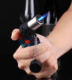 New Mini Butane Torch Lighters Jet Flame Cigar Cigarette Windproof Gas Lighter Plastic Fire Ignition Burner Cooking Lighters