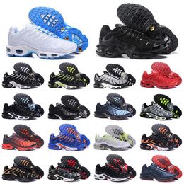 TN PLUTRO RANGE RANDE RANGE Mens Black White University University Blue Neon Green Hyper Pastel Blue Oreo Womens Sneakers Breathable Treinadores Esportes ao ar livre Tamanho 36-46