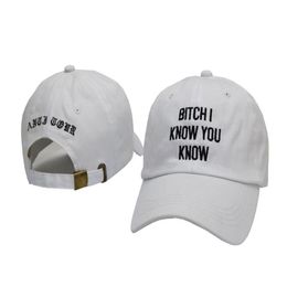 Rihanna Hat Bitch I know you know letter Dad Hat Anti Tour Baseball Cap Hip Hop Women Men Adjustable Strapback Trucker Hat Bob217s