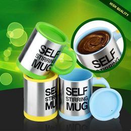 400ml Automatic Self Stirring Mug Coffee Milk Mixing Mug Stainless Steel Thermal Cup Electric Lazy Double Insulated Smart Cup with Lid ss1213
