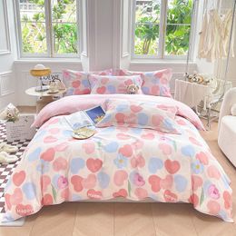 Bedding Sets Cotton Set Single Double King Size Duvet Cover Printing Quilt 3pcs/4pcs