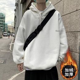 Men's Hoodies Solid For Teen Boys Outfit Dress Korean Leisure Winter Hoodie Men Style Tops Fashion BG50HS