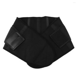 Motorcycle Armor Sweat Absorbing Waist Support Belt For Workout Black