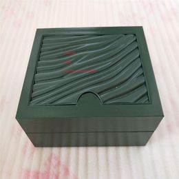 Factory Supplier Green Original Box Papers Gift Watches Boxes Leather bag Card 185mm 134mm 84mm 0 7KG For 116610 116660 116710 Wat254a