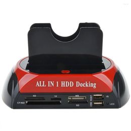 Computer Cables HDD Docking Station USB2.0 IDE SATA External Hard Drive Hub Home Disc Card Reader Spare Part Replacement For Mac OS UK Plug