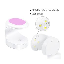 Other Household Sundries Mini Egg Lamp Portable Nail Polish Glue Baking Usb Interface Finger Light Therapy Led Drop Delivery Home Gar Otlah