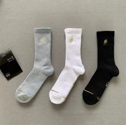 Men's Socks Mens Sock Embroidered socks Colorful towel bottom medium long sports basketball socks for men and women XWZC