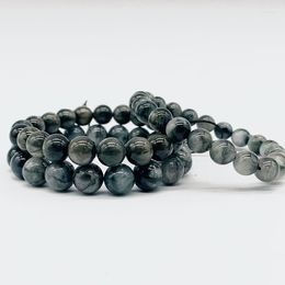 Strand Good Quality Nature Hawk Eye Really Color Round Bead Men Bracelet For Girl Women 5 MM -12 Not Glass Fashion Jewelry