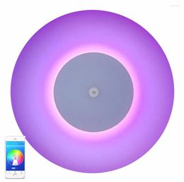 Ceiling Lights Latest LED Music Light With Bluetooth Stereo Dual Speaker APP Remote Control RGB Colour Changing Flush Mount Lamp