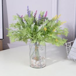 Decorative Flowers Interior Decoration Simulation Plastic Flower Planting Hair Hanging Frost Lavender Restaurant El Study Room