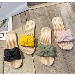 Slippers Women's Summer Wear Autumn Fashion Bow 2022 Net Red Korean Versatile Anti Slip Cool Surprise Price