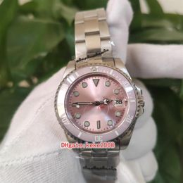 Excellent High quality Fashion Watch SUB 116610 36mm Pink Dial Ceramic Bezel Stainless Steel Luminescent 2813 Movement Mechanical 204w