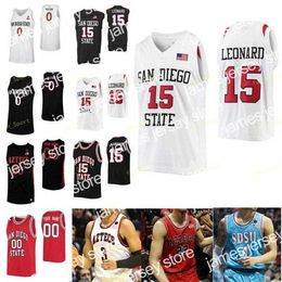 College Basketball Wears Nik1 NCAA College SDSU San Diego State Aztecs Basketball Jersey 35 Joel Mensah 4 Trey Pulliam 5 Jalen McDaniels Yanni Wetzell Custom