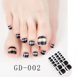 Stickers & Decals 22 Tips Sheet Colourful Nail Shiny Adesivos Strips Nailart Novidades Designer Wraps DIY251k