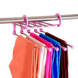 Hangers Magic Pants Trousers Hanger Clothes Swing Bars Space Saving Organiser Scarf Tie Rack DQ0825