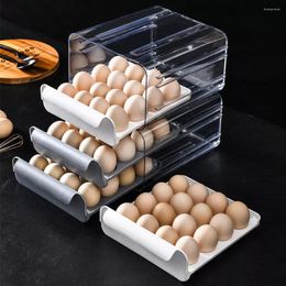 Storage Bottles Egg Box Drawer-Type Refrigerator Food Kitchen Accessories Organiser Fresh Stackable Vegetable Holder