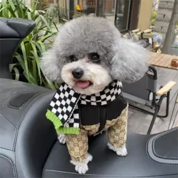 Soft And Warm Designers Dog Clothes Pet Winter Cotton Coat Jacket Cold Weather Pets Clothes Casual Dog Sweater With Letter