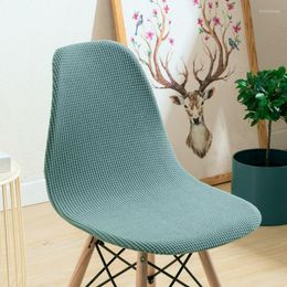 Chair Covers Solid Colour Cover For Nordic Shell Dining Room Chairs Office Home Slipcover Seat