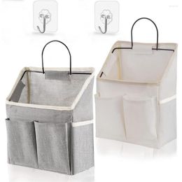 Storage Boxes 1 Set Convenient Hanger Bag Cloth Pouch Multi-compartment Save Space Canvas Door Closet Hanging