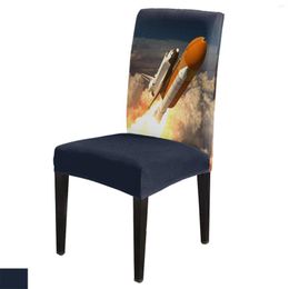 Chair Covers Rocket Space Universe Cover For Dining Room Decor Spandex Wedding Party Decoration