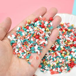 DIY Christmas Slime Accessory Art Toys Polymer Clay Slices Thin Sprinkles Hot Slime-Supplies Crafts Tiny Plastic Accessores 1183
