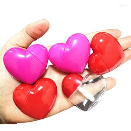 Storage Bottles 5ML Red Heart Shaped Lip Gloss Empty Tube Portable Cosmetic Packing Filling Bottle Elegant Plastic Lipgloss Container