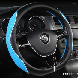 Steering Wheel Covers KADULEE Microfiber Leather Car Cover For Perodua Myvi Alza Axia Viva Kelisa Bezza Kancil Aruz Rusa