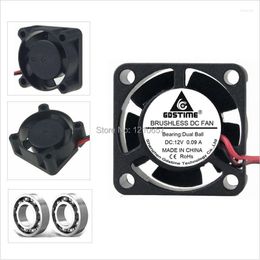 Computer Coolings 5 Pieces Lot Gdstime Brushless 25x10mm 2510B 12V 2Pin Ball Bearing 25mm Mini DC Cooling Fan