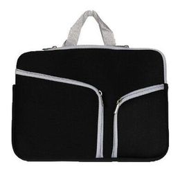 Sottile custodia protettiva per laptop borsa con cerniera borsa a tracolla per Macbook Air Pro Retina 12 13 15 pollici borse da viaggio durevoli