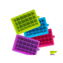 Ice Cream Tools 24 Grid Diy Big Cube Mould Tool Square Shape Sile Tray Easy Release Maker Creative Home Bar Kitchen Sn4585 D Homefavor Dhuxn