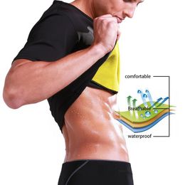 Men's Body Shapers Fashion Slimming Building Shaper 2022 Neoprene Sweat Sauna Waist Trainer Fitness Gyms Corset Sports T-shirts