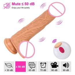 Sex Toy Dildo Automatic Telescopic Rotating Dildo With Strong Sucker Female Masturbation Heating Penis Vibrator Sex Toys For Women Adult