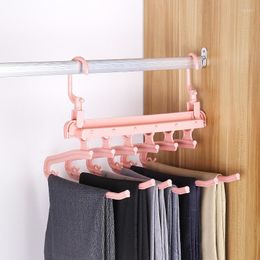 Hangers Folding Pants Storage Multifunctional Hanger For Pant Rack Clothes Organiser Save Wardrobe Space Bedroom Closets