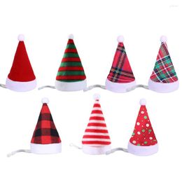 Dog Apparel Christmas Hat Stitching For Dogs Winter Warm Plush Funny Xmas Party Decor Pet Supplies