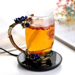 Table Mats Heating Coffee Mug Cup Warmer For Office Home Desk Use Tea Water Milk Electric Beverage With Indicator Light