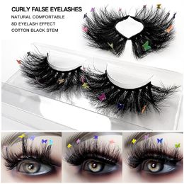 Multi-Layer 8D Fluffy False Eyelashes Mink Hair Thick Cross Butterfly Nail Beauty Eyelash Set