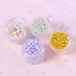 Highlight Gradient Colour Art Toys Polystyrene Balls Bottle Phone Case DIY Particles Accessories Slime Balls Small Tiny Beads Filler 1182