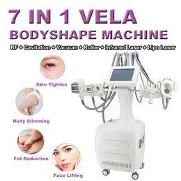 Vela Lipolaser Machine Cavitation Cellulite Removal Fat Dissolve RF Vacuum Skin Tightening Face Lifting Beauty Salon Use Equipment 7 IN 1