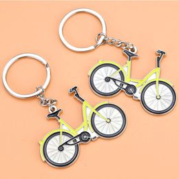 Metal Bicycle Key Ring Bicycle Keychain Holder Bag Hanging Student Fashion Jewellery