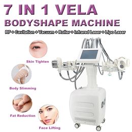 Vela Roller Slimming Beauty Machine Cavitation Body Shaping Weight Loss Multifunction Shape RF Vacuum Roller IR Lipo Laser Equipment Anti-wrinkle