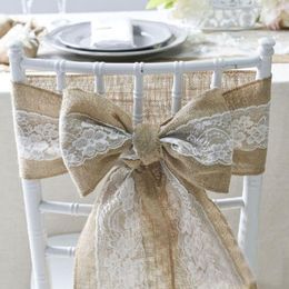 Chair Covers Chairs Decoration Seat Cover Tie Events Banquets Bows Sashes Back Decor Wedding Reception Supplies