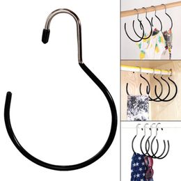 Hangers Multifunctional Scarf Holder Non-slip Shawl Tie Storage Hanger Closet Ring Hook For Home Bedroom Clothes Tb Sale