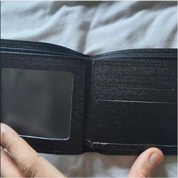 European Designer Leather Wallets For Men Short Purse Handbags special canvas multiple short small bifold wallet Multi-card open c197d