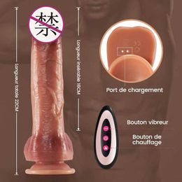 Sex Toy Dildo Liquid silicone electric penis female masturbator telescopic swing vibrator adult sex products batch