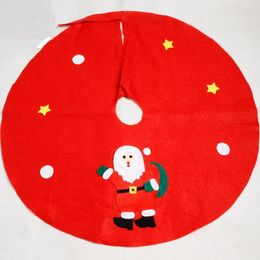 Christmas Decorations 1PCS 60/90CM Red Non-woven Tree Dress Apron DIY Home Decoration